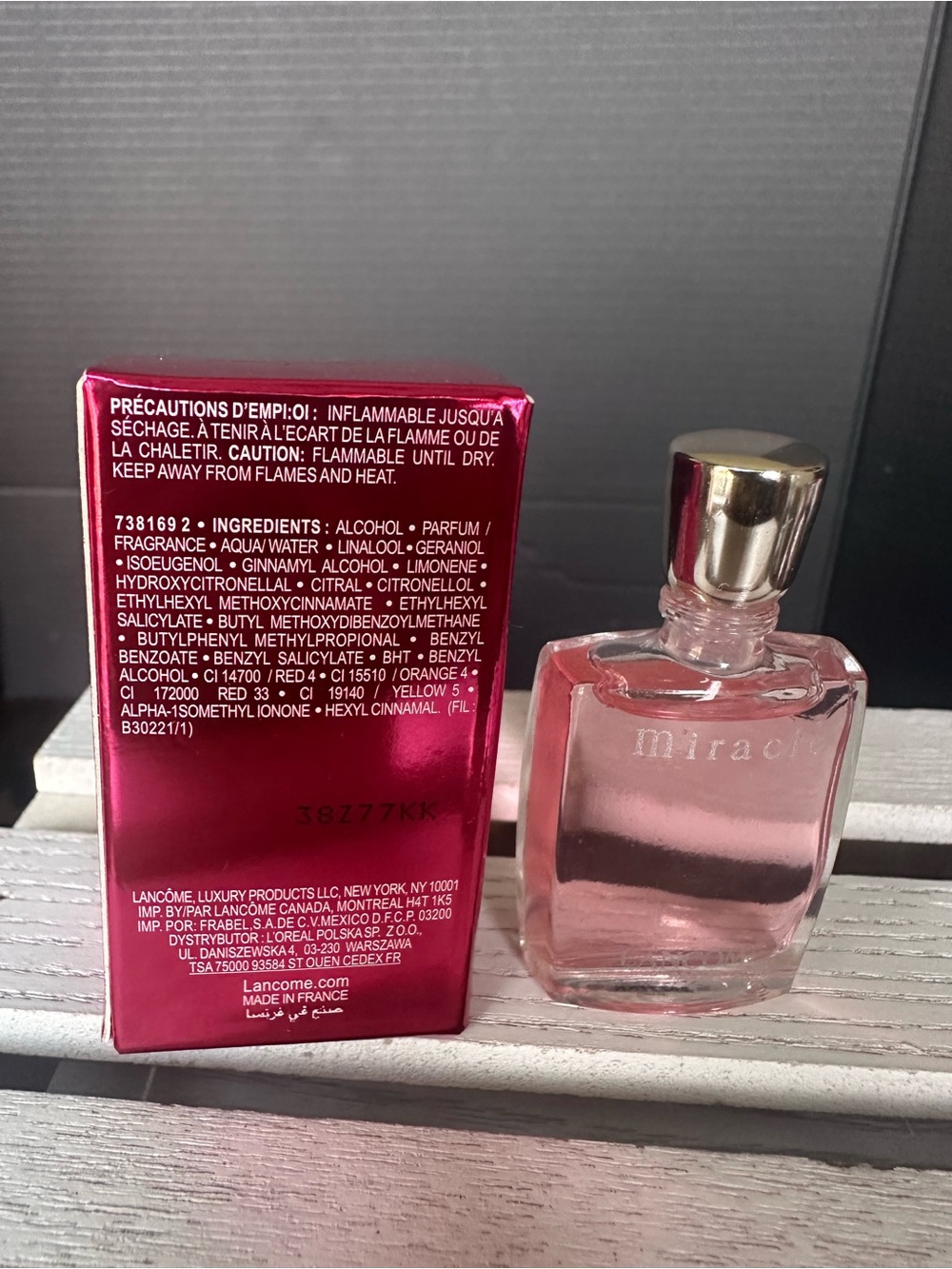 Miracle Lancome mini perfume
